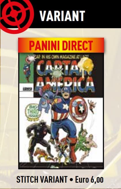 Capitan America 3 (190) - Stitch Variant - Panini Comics - Italiano