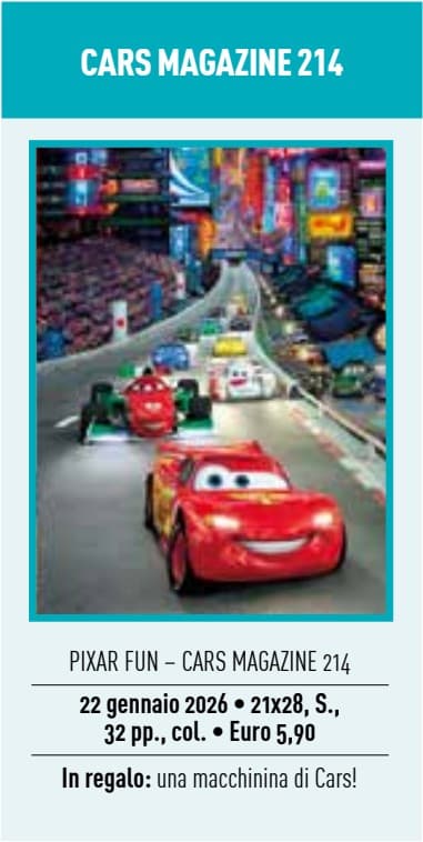 Cars Magazine 214 - Pixar Fun 214 - Panini Comics - Italiano