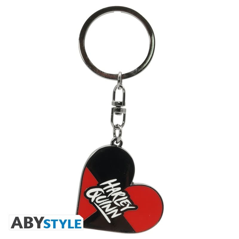 DC Comics - Keychain Metal - Heart Harley Quinn