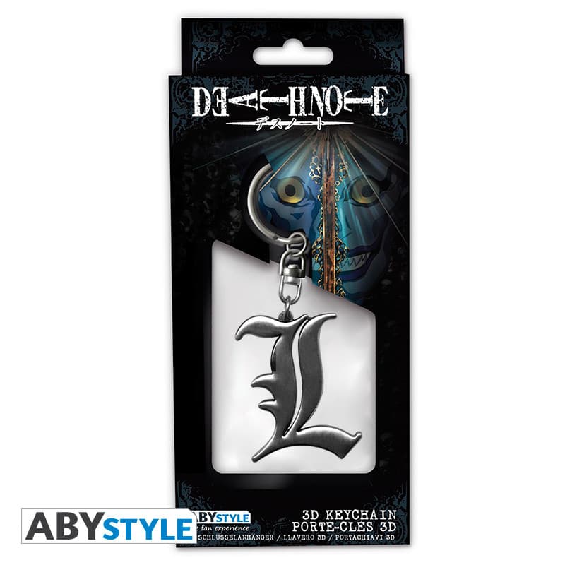 Death Note - Keychain 3D - L Symbol