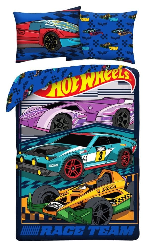 Hot Wheels Duvet Set Ver. 1 140 x 200 cm / 70 x 90 cm