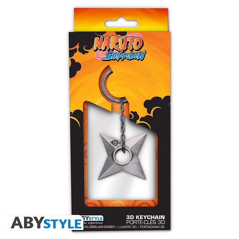 Naruto Shippuden - Keychain 3D - Shuriken Konoha
