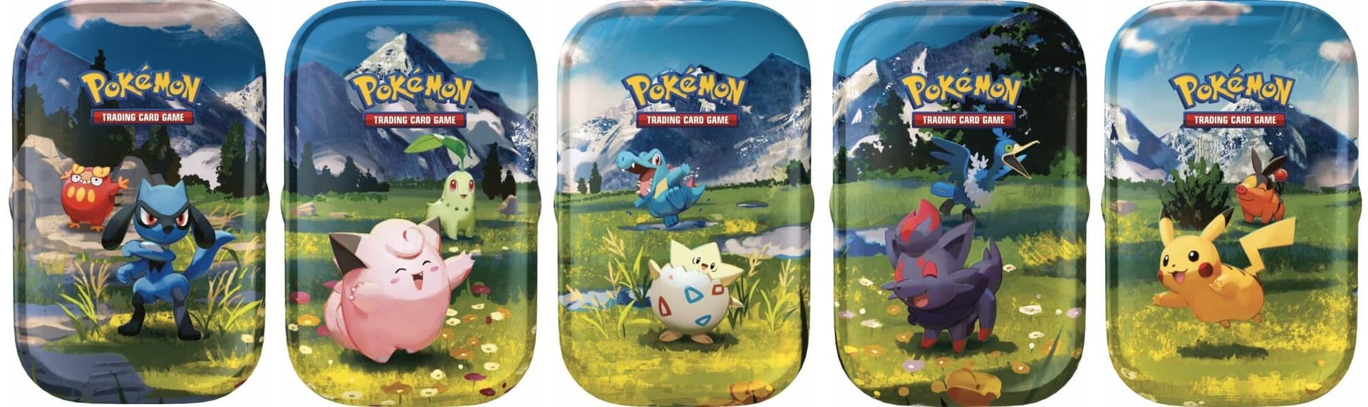 Pokémon Megaevoluzione - Ascesa Eroica - Set 5 Mini Tin da Collezione - Italiano