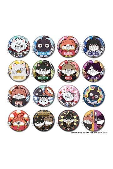 Gintama Mega Cat Project Nyantama! Pins 3 cm Blind Box Assortment (16)