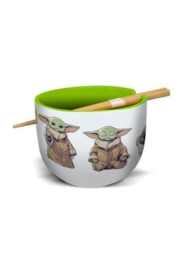 Star Wars: The Mandalorian Ramen Bowl with Chopsticks Grogu