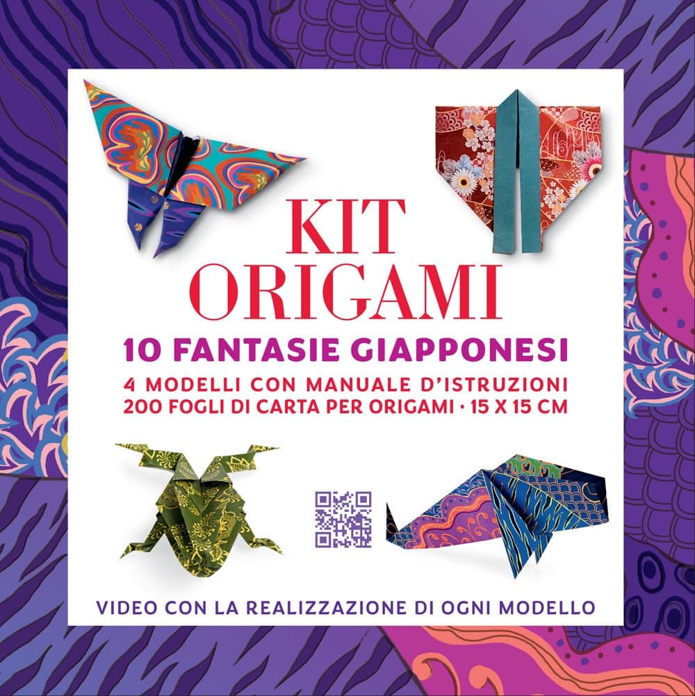 Kit Origami - 10 Fantasie Giapponesi - NuiNui - Italiano
