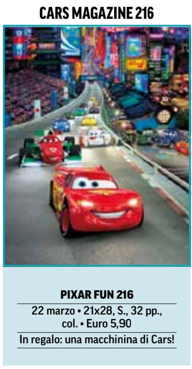 Cars Magazine 216 - Pixar Fun 216 - Panini Comics - Italiano