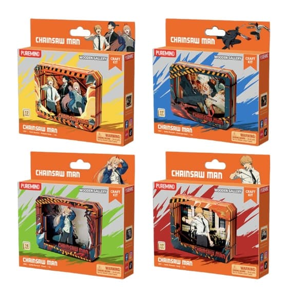 Chainsaw Man - Wooden Gallery - M - Blind Box 4 Pezzi