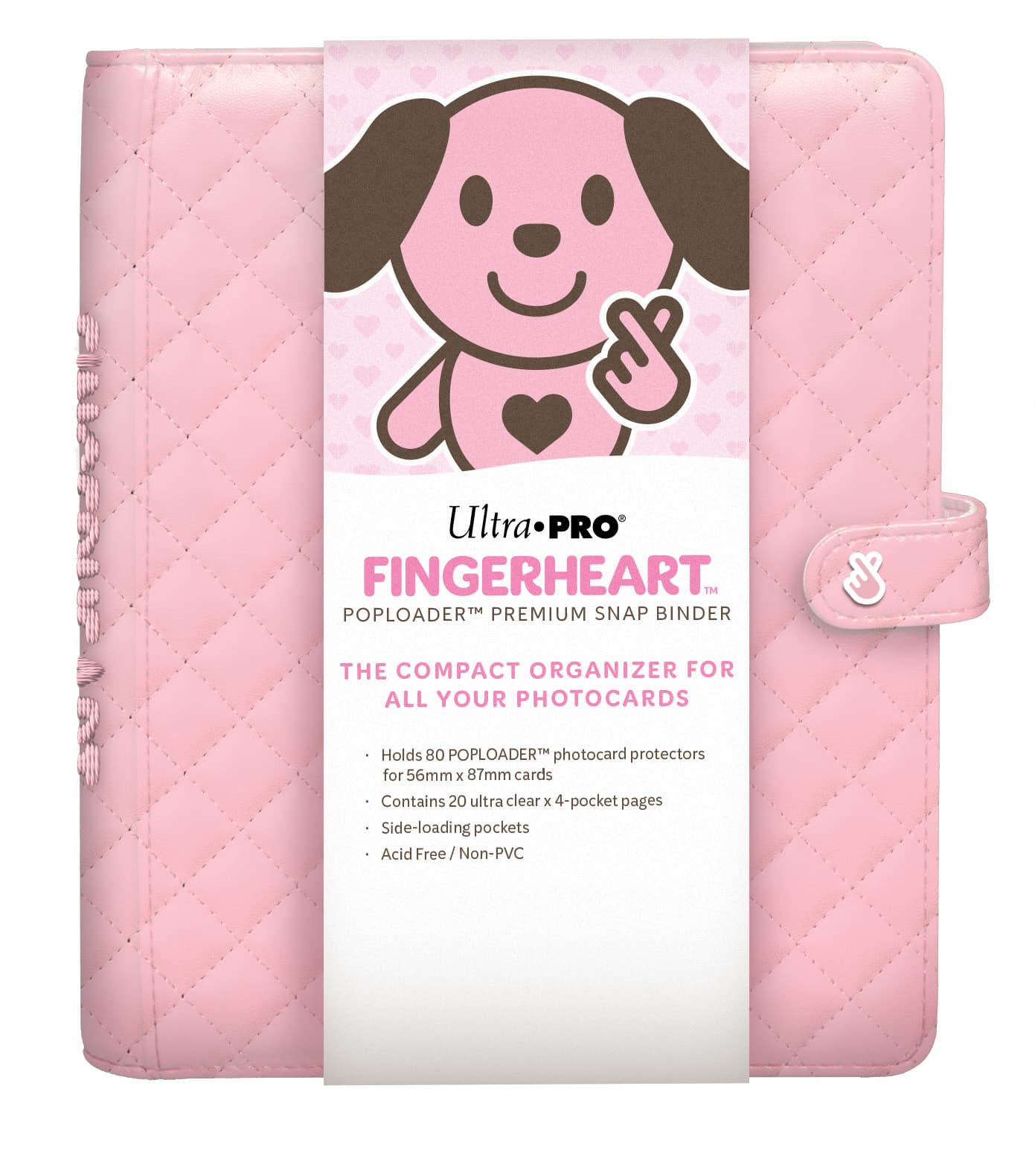 Fingerheart Blush - Poploader Premium Snap Binder