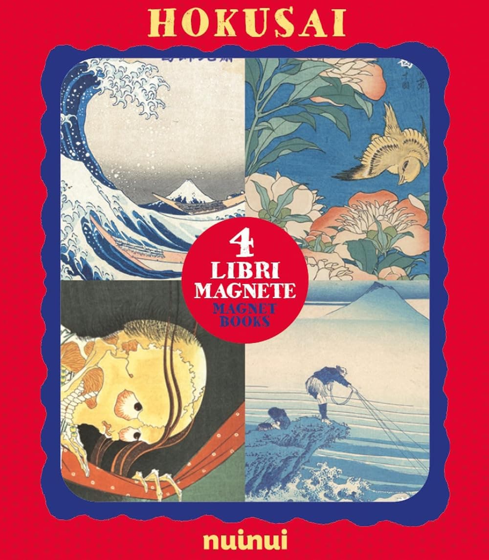 Hokusai - 4 Libri Magnete - Magnet Books - NuiNui - Italiano, Inglese