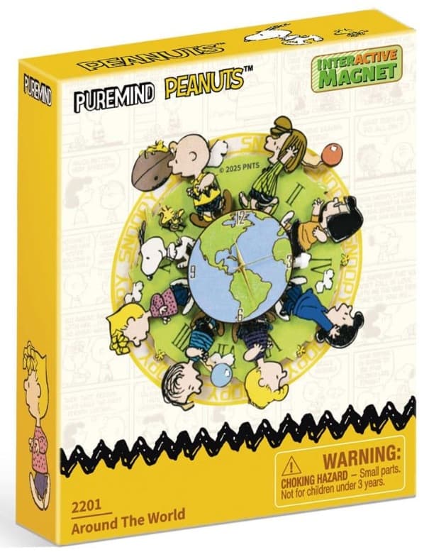 Snoopy - Interactive Magnet - Around the World