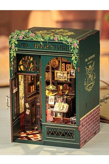 Book Nook Owl Bookstore 17 x 12 cm