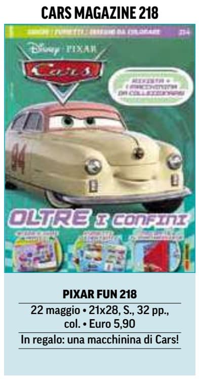 Cars Magazine 218 - Pixar Fun 218 - Panini Comics - Italiano
