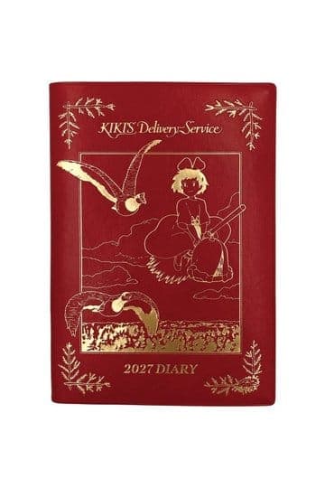 Kiki's Delivery Service Diary Kiki on her broom red gold foil