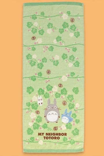 My Neighbor Totoro Natsu Towel Totoro Green Leaf 34 x 80 cm