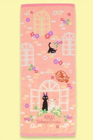 Kiki's Delivery Service Natsu Towel Sweet Pink Jiji 34 x 80 cm