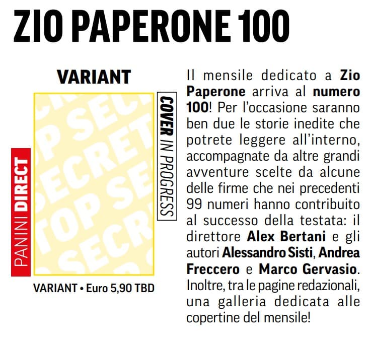 Zio Paperone 100 - Variant - Panini Comics - Italiano