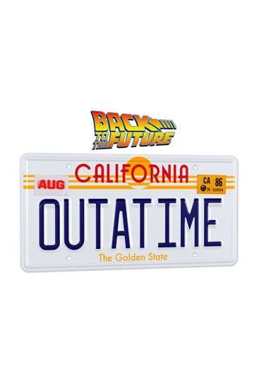 Back To The Future Replica 1/1 ´Outatime´ DeLorean License Plate