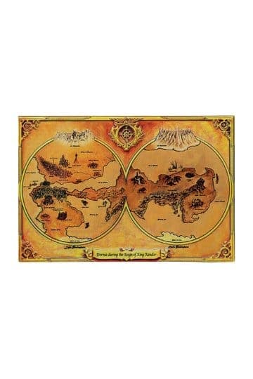 Masters of the Universe Replica Metal Map of Eternia Limited Edition 10 x 15 cm