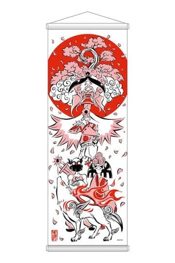 Okami 20th Anniversary Reprint Art Project Tapestry Spring 74 x 28 x 2 cm