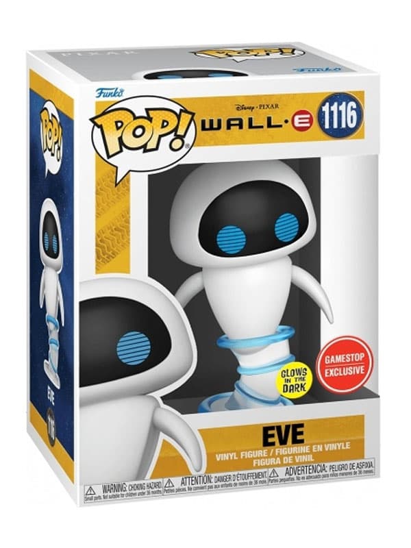 Disney Pixar Wall-E - Eve - Funko POP! #1116 - Special Edition - Glows in the Dark