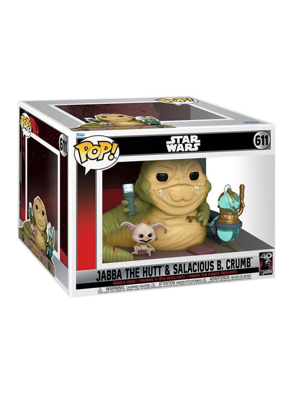 Star Wars - Il Ritorno dello Jedi - Jabba the Hutt e Salacious B. Crumb - POP! Deluxe #611