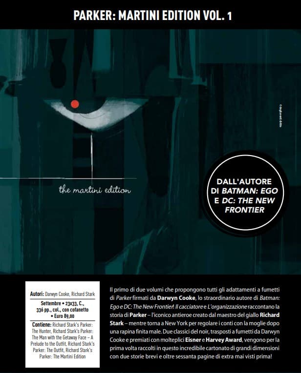 Parker - Martini Edition Vol. 1 + Cofanetto Vuoto - Panini Comics - Italiano