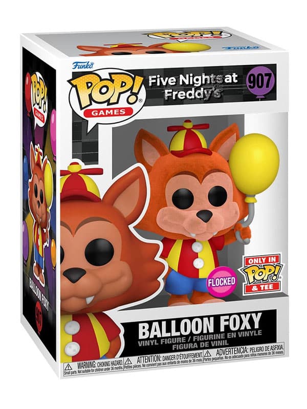 Five Nights at Freddy's - Balloon Foxy - Funko POP! & Tee Box Balloon Foxy #907 Taglia XL - Games