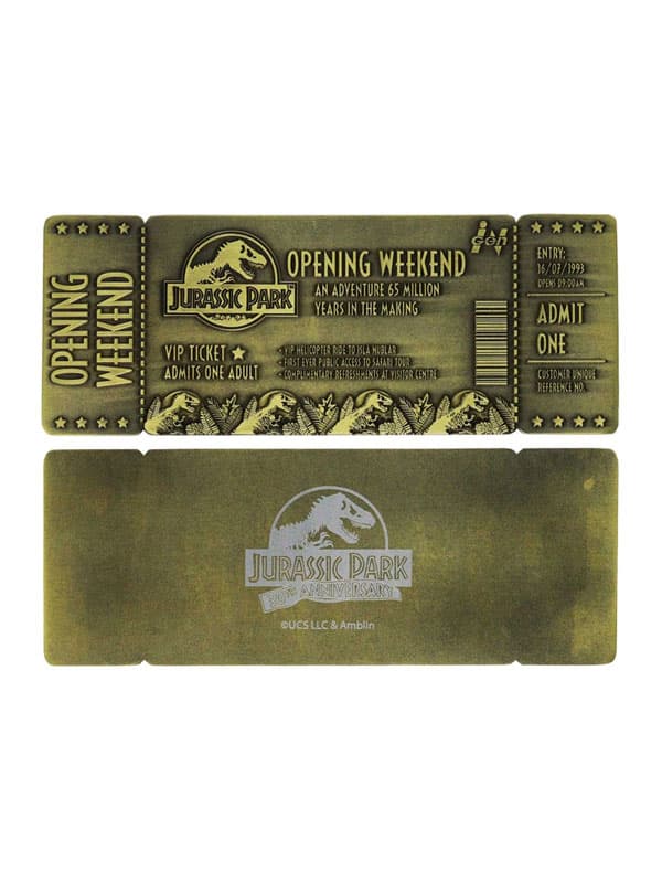 Jurassic Park 30th Anniversary Limited Edition Ticket