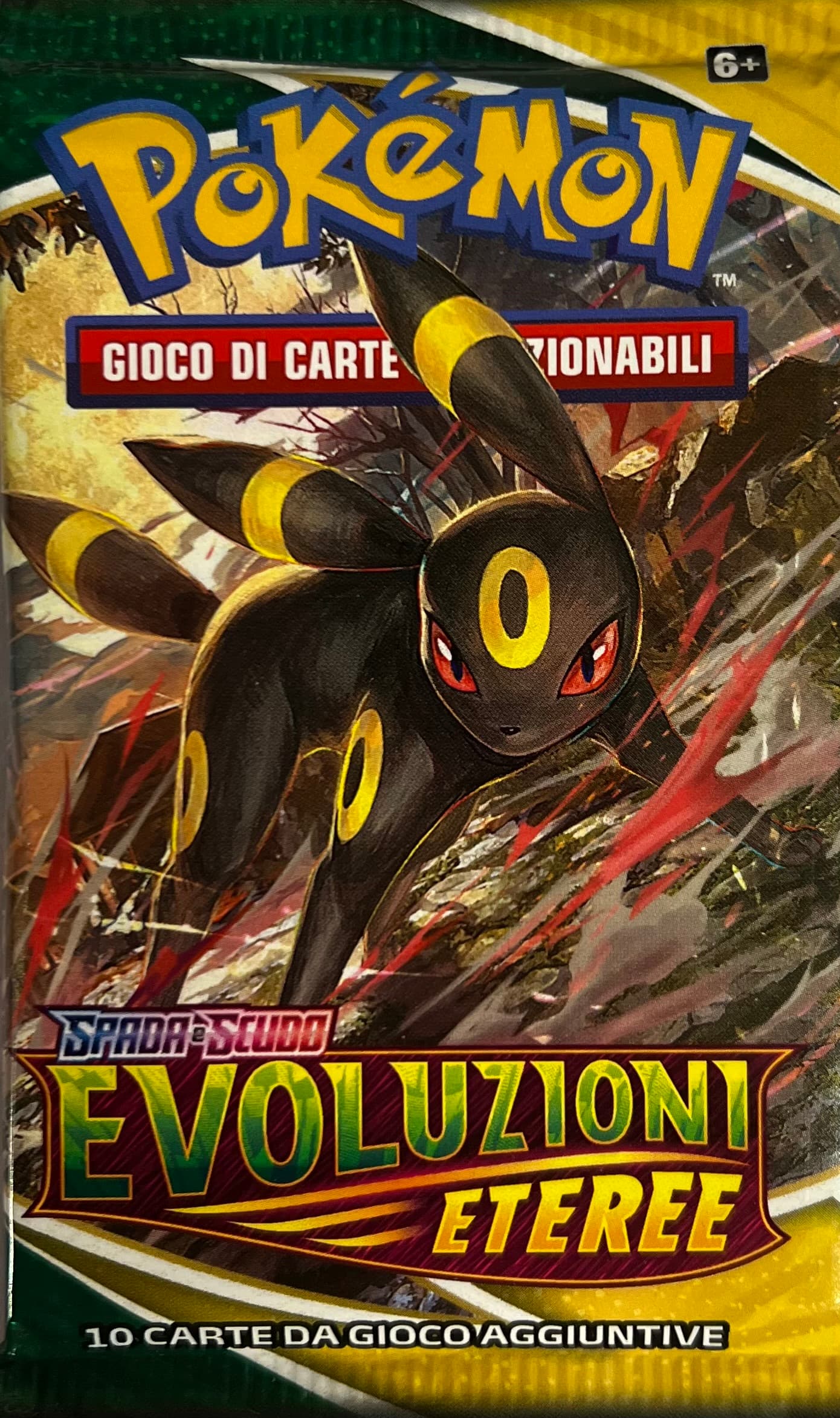Pokémon Spada e Scudo - Evoluzioni Eteree - Busta 10 Carte (Artwork Umbreon)