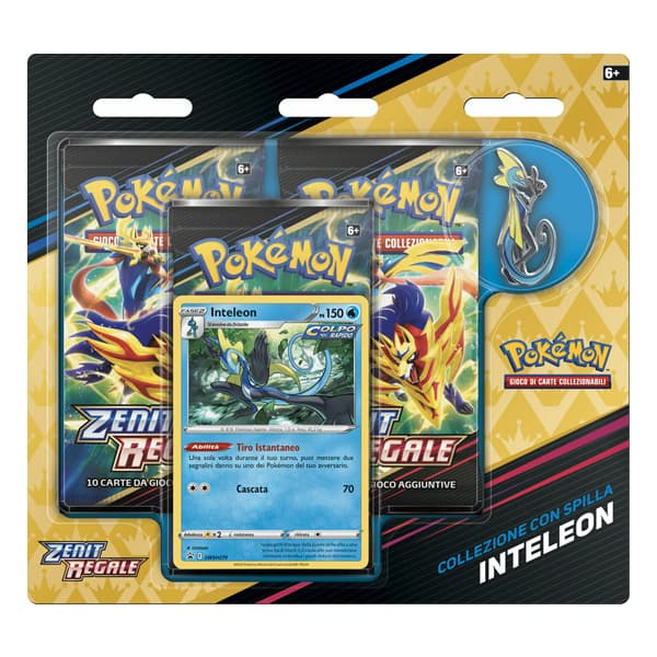 Pokémon Zenit Regale Collezione con Spilla Inteleon