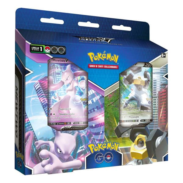 Spada e Scudo 10.5 Pokemon GO V Battle Deck Bundle Mewtwo vs Melmetal