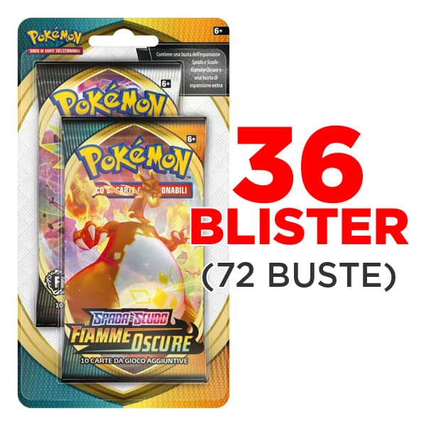 Spada e Scudo Fiamme Oscure Booster 36x Blister Promo 2 Buste di Espansione