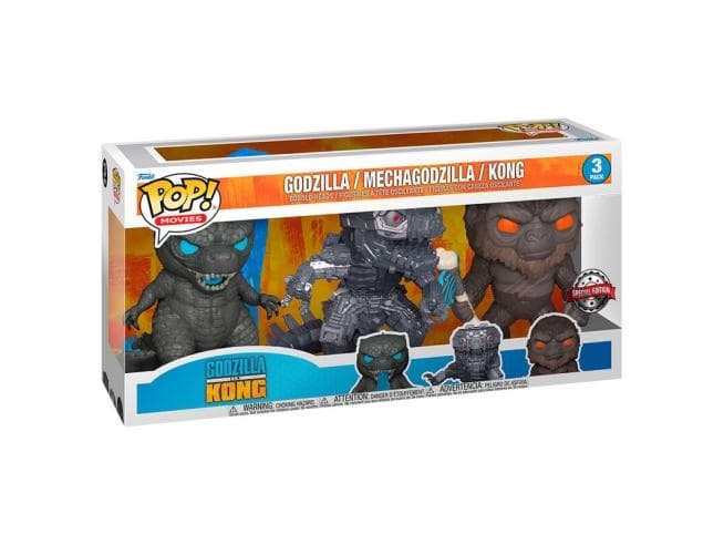 Godzilla Vs. Kong - Godzilla / Mechagodzilla / Kong - Funko POP! 3 Pack - Special Edition - Movies