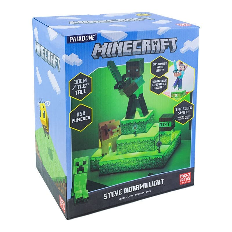 Minecraft - Steve Diorama Light - Lampada - Paladone