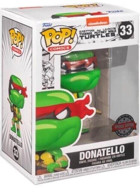 Nickelodeon: Eastman and Laird's Teenage Mutant Ninja Turtles - Donatello - Funko POP! #33 - PX Previews Exclusive - Special Edition - Comics