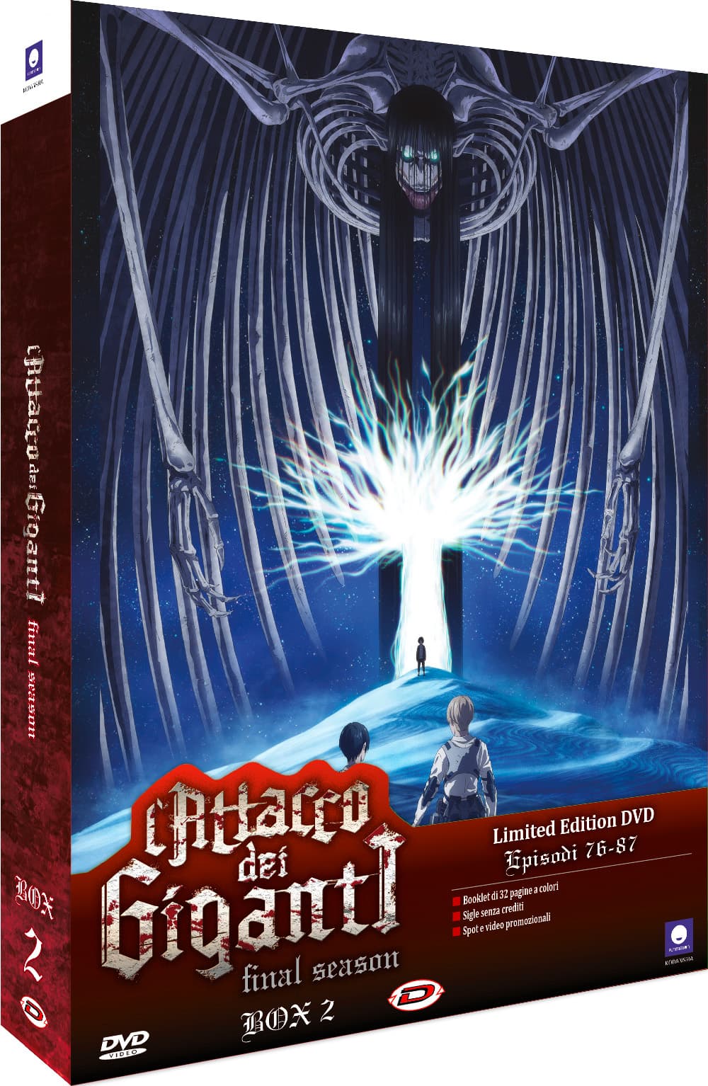 L'Attacco dei Giganti - Attack on Titan - Final Season - Box 2 - Episodi 76 / 87 - Anime - 3 DVD - Dynit - Italiano / Giapponese