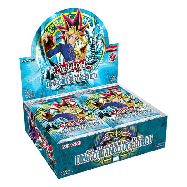 Box Yu-Gi-Oh! 24 Buste - 25° Anniversario - La Leggenda del Drago Bianco Occhi Blu - Legend of Blue-Eyes White Dragon Unlimited