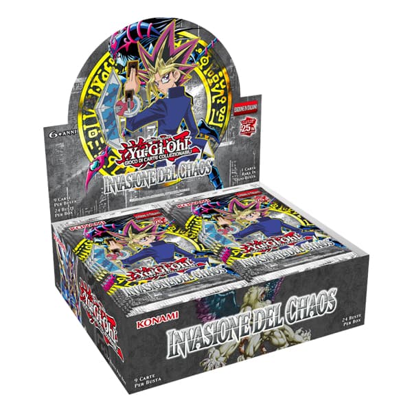 Box Yu-Gi-Oh! 24 Buste - 25° Anniversario - Invasione del Chaos - Invasion of Chaos - Unlimited