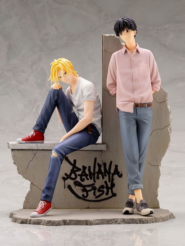 Banana Fish - Ash e Eiji 25 cm - Pvc Artfxj Statue 1/8