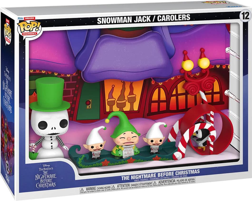 Disney: Tim Burton's The Nightmare Before Christmas - Snowman Jack / Carolers - Funko POP! #12 - Deluxe - Moment