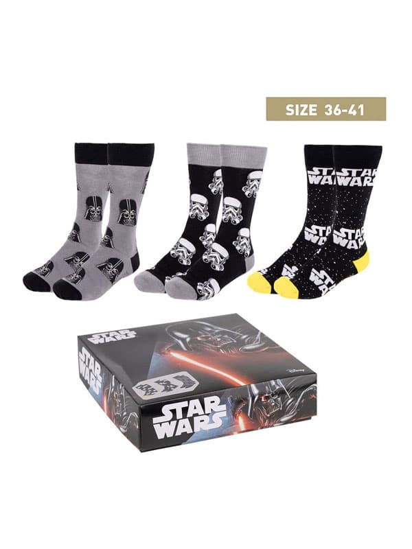 Star Wars - Calzini 3-Pack 35-41 - taglia: 35-41