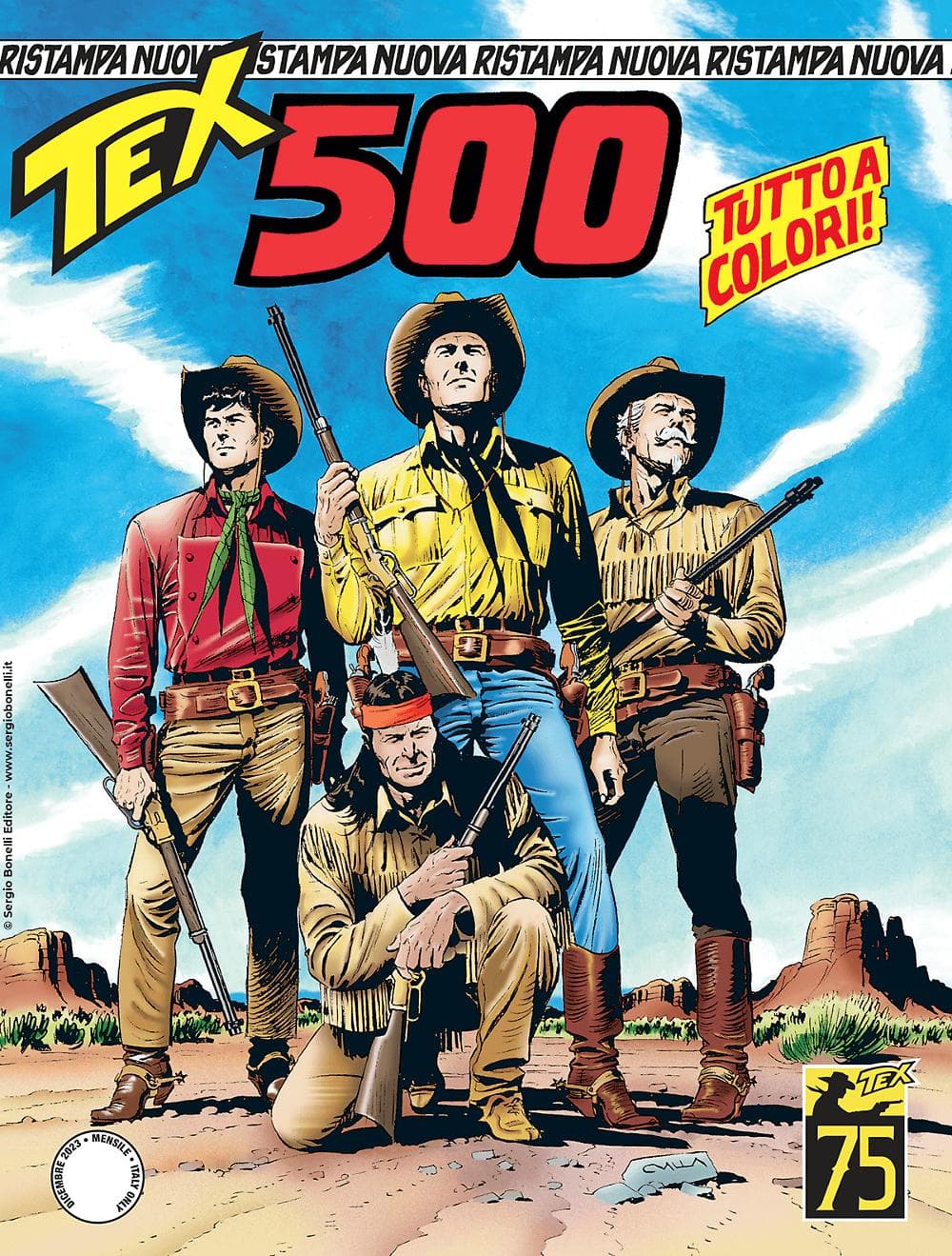 Tex Nuova Ristampa 500 - Uomini in Fuga - Sergio Bonelli Editore - Italiano