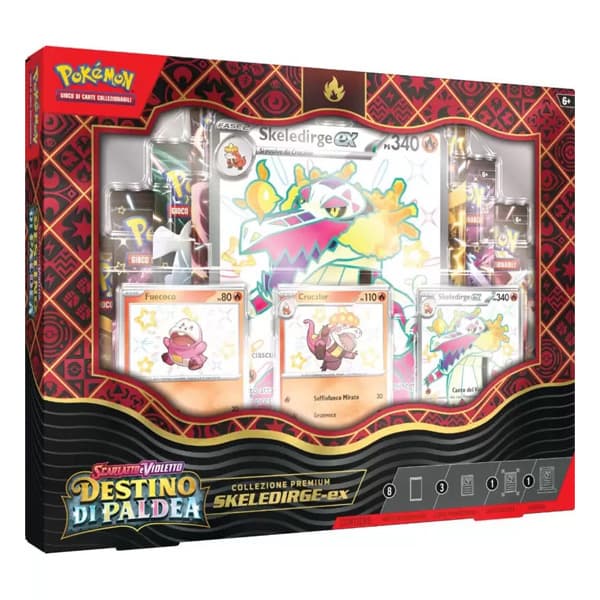 Collezione Premium Skeledirge Ex - Pokémon Scarlatto e Violetto Destino di Paldea