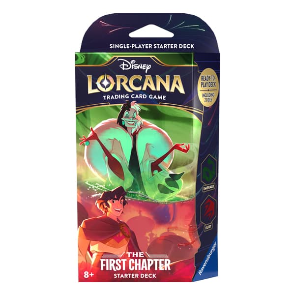 Disney Lorcana - Starter Deck Crudelia De Mon e Aladdin - The First Chapter - Inglese
