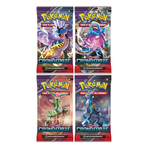 Cronoforze - 4 Buste Artwork Set - Pokémon Scarlatto e Violetto - Italiano