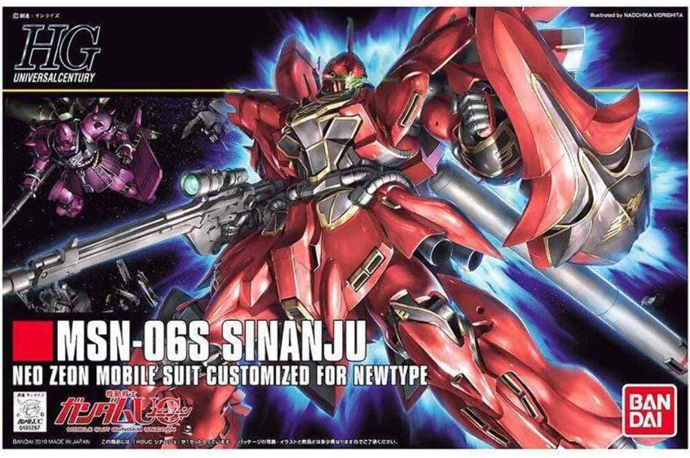 Bandai Model Kit Gunpla - Hguc MSN-06S Sinanju - High Grade Gundam 1/144