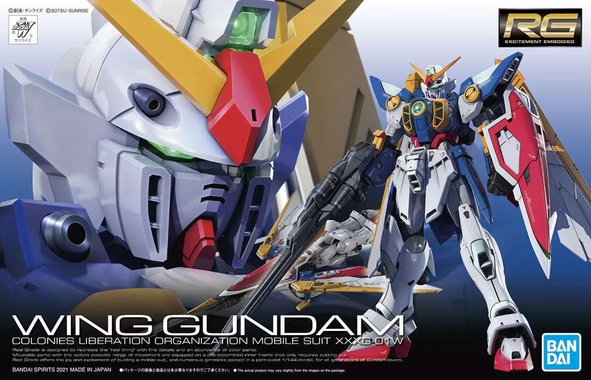 Bandai Model Kit Gunpla - Rg Gundam Wing - Mobile Suit XXXG-01 W 1/144
