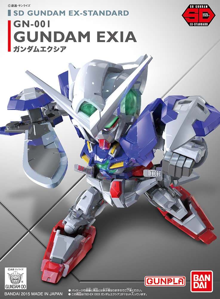 Bandai Model Kit Gunpla - Exia - Sd Gundam Ex Standard 003 - GN-001