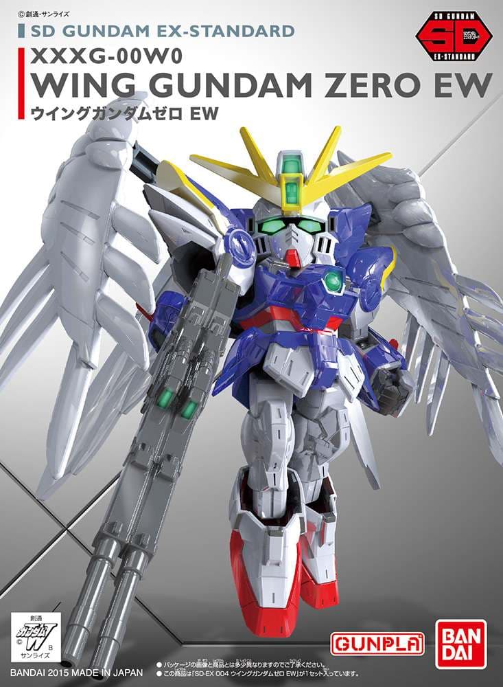 Bandai Model Kit Gunpla - Wing Gundam Zero Ew - Sd Gundam Ex Standard 004 - XXXG-00W0